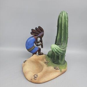 Kokopelli Native American Cactus Bottle Holder Wine Tequila Southwestern